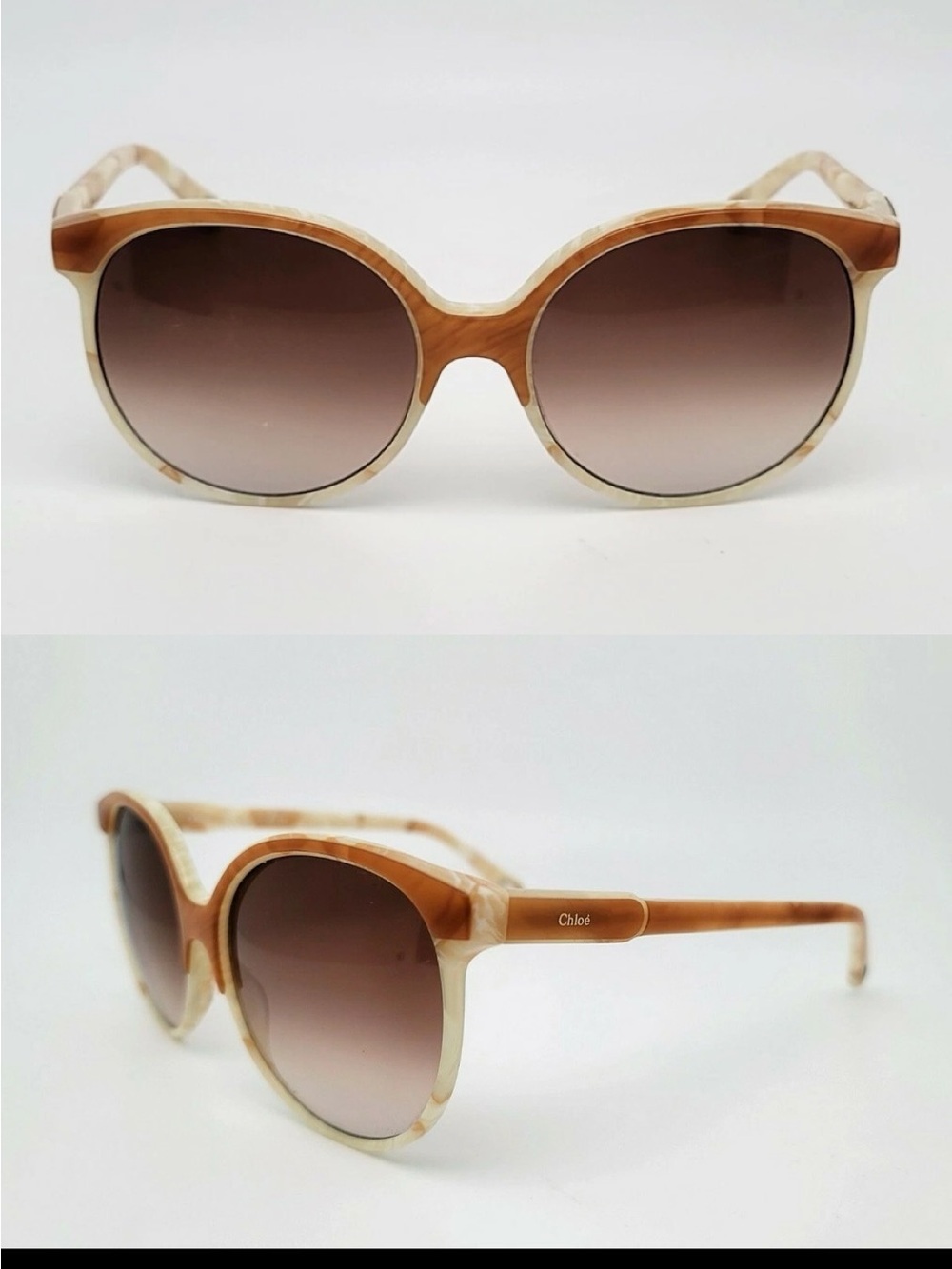 Chloe CE733S Tan Cream Oversized Glasses